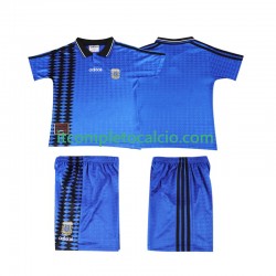 Maglia Argentina Retro Divisa Away 1994 Manica Corta ,Bambino