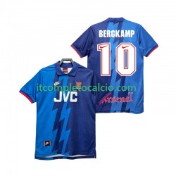 Maglia Arsenal BERGKAMP 10 1995 1996 Retro Divisa Away Manica Corta ,Uomo