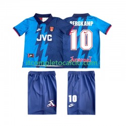 Maglia Arsenal BERGKAMP 10 1995 1996 Retro Divisa Away Manica Corta ,Bambino