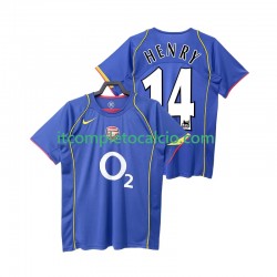 Maglia Arsenal Henry 14 2005 Retro Divisa Away 2004 Manica Corta ,Uomo