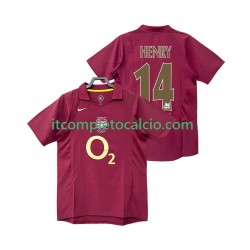 Maglia Arsenal Henry 14 2005 Retro Divisa Home 2006 Manica Corta ,Uomo