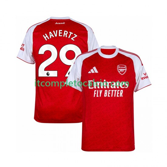 Maglia Arsenal Kai Havertz 29 Divisa Home 2025-2026 Manica Corta ,Uomo