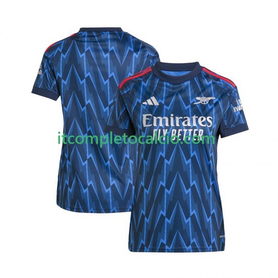 Maglia Arsenal Divisa Away 2025-2026 Manica Corta ,Donna