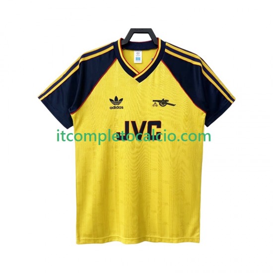 Maglia Arsenal 1988 1990 Retro Divisa Away Manica Corta ,Uomo