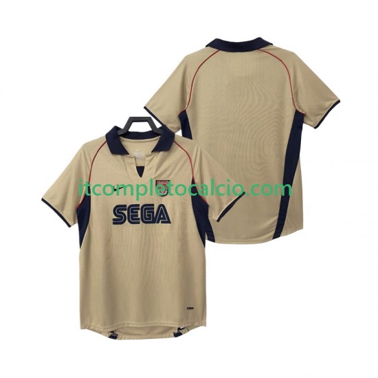 Maglia Arsenal 2001 Retro Divisa Away 2002 Manica Corta ,Uomo