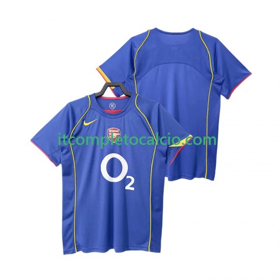 Maglia Arsenal 2005 Retro Divisa Away 2004 Manica Corta ,Uomo