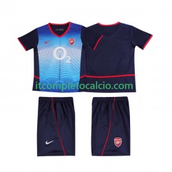 Maglia Arsenal Retro Divisa Away 2004 2002 Manica Corta ,Bambino