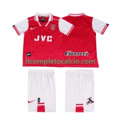 Maglia Arsenal 1996 1997 Retro Divisa Home Manica Corta ,Bambino