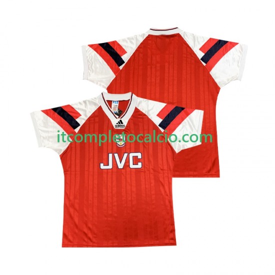 Maglia Arsenal 1992 Retro Divisa Home 1994 Manica Corta ,Uomo