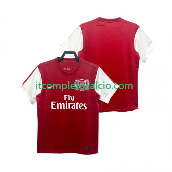 Maglia Arsenal 2012 Retro Divisa Home 2011 Manica Corta ,Uomo