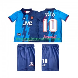 Maglia Arsenal TOTTI 10 1995 1996 Retro Divisa Away Manica Corta ,Bambino