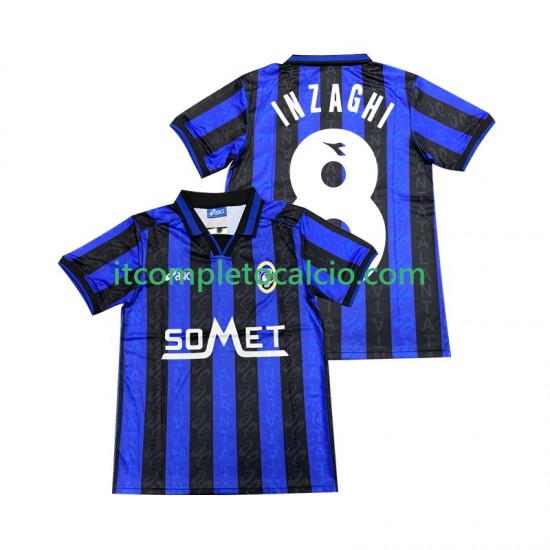 Maglia Atalanta INZAGHI 8 1996 1997 Divisa Home Manica Corta ,Uomo