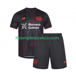 Maglia Bayer 04 Leverkusen Divisa Home 2025-2026 Manica Corta ,Bambino
