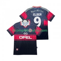 Maglia FC Bayern München Elber 9 1997 Retro Divisa Home 1999 Manica Corta ,Uomo