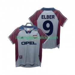 Maglia FC Bayern München Elber 9 1997 Retro Terza Divisa 1999 Manica Corta ,Uomo