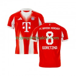 Maglia FC Bayern München Leon Goretzka 8 Divisa Home 2025-2026 Manica Corta ,Uomo
