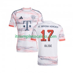 Maglia FC Bayern München Michael Olise 17 Divisa Away 2025-2026 Manica Corta ,Uomo