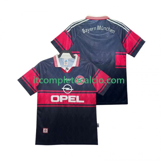 Maglia FC Bayern München 1997 Retro Divisa Home 1999 Manica Corta ,Uomo