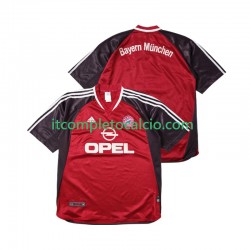 Maglia FC Bayern München 2001 Retro Divisa Home 2002 Manica Corta ,Uomo
