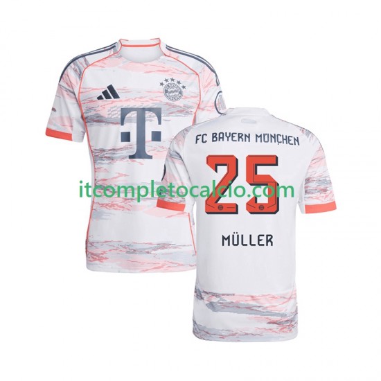 Maglia FC Bayern München Thomas Muller 25 Divisa Away 2025-2026 Manica Corta ,Uomo