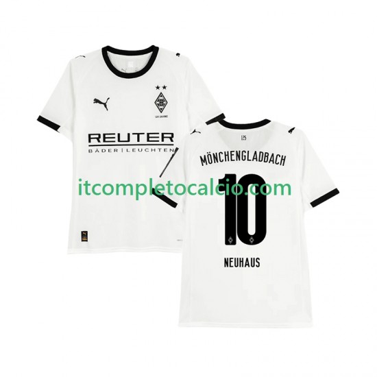 Maglia Borussia Mönchengladbach Florian Neuhaus 10 Divisa Home 2025-2026 Manica Corta ,Uomo