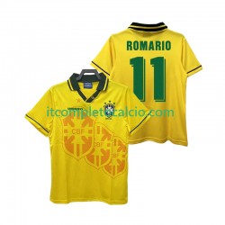 Maglia Brasile ROMARIO 11 Retro Divisa Home 1994 Manica Corta ,Uomo