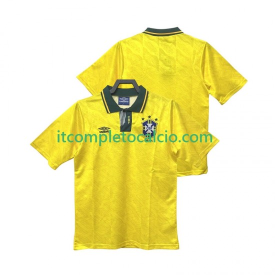 Maglia Brasile 1991 1993 Retro Divisa Home Manica Corta ,Uomo