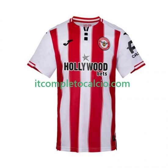 Maglia Brentford Divisa Home 2025-2026 Manica Corta ,Uomo
