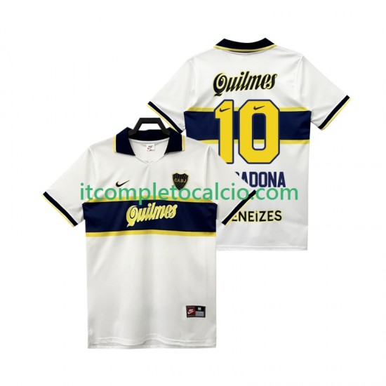 Maglia CA Boca Juniors MARADONA 10 1997 Retro Divisa Away 1998 Manica Corta ,Uomo