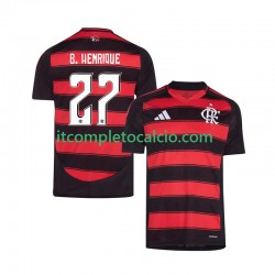 Maglia CR Flamengo Bruno Henrique 27 Divisa Home 2025-2026 Manica Corta ,Uomo