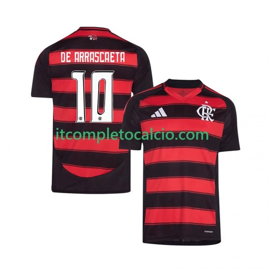 Maglia CR Flamengo Giorgian de Arrascaeta 10 Divisa Home 2025-2026 Manica Corta ,Uomo