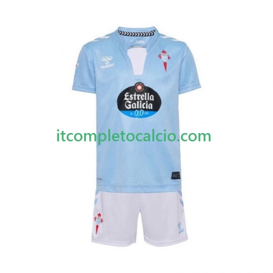 Maglia Celta de Vigo Divisa Home 2025-2026 Manica Corta ,Bambino