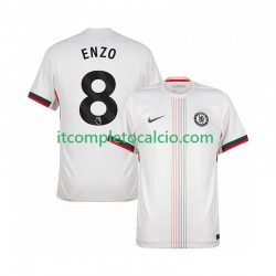 Maglia Chelsea Enzo Fernandez 8 Divisa Away 2025-2026 Manica Corta ,Uomo