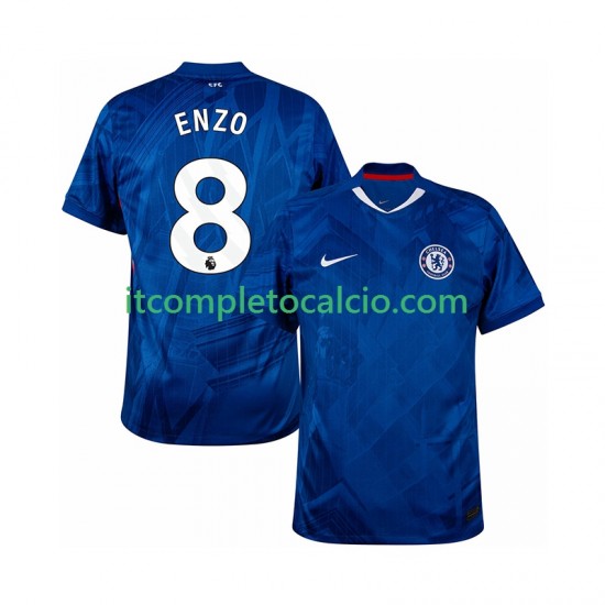 Maglia Chelsea Enzo Fernandez 8 Divisa Home 2025-2026 Manica Corta ,Uomo