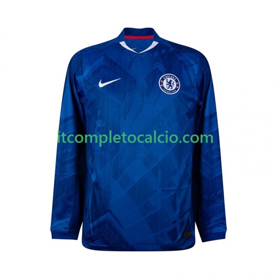 Maglia Chelsea Divisa Home 2025-2026 Manica Lunga ,Uomo