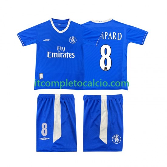 Maglia Chelsea LAMPARD 8 2003 2005 Retro Divisa Home Manica Corta ,Bambino
