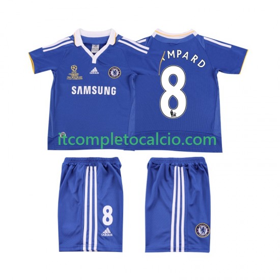 Maglia Chelsea LAMPARD 8 2007 Retro Divisa Home 2008 Manica Corta ,Bambino