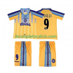 Maglia Chelsea VIALLI 9 1995 1997 Retro Divisa Away Manica Corta ,Bambino