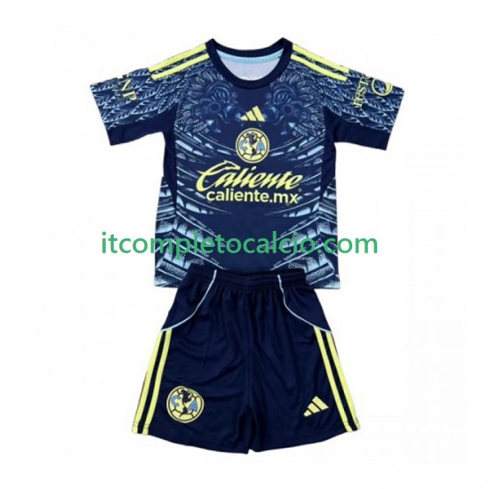 Maglia Club América Divisa Away 2025-2026 Manica Corta ,Bambino
