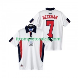Maglia Inghilterra BECKHAM 7 Retro Divisa Home 1998 Manica Corta ,Uomo