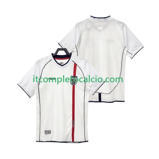 Maglia Inghilterra Retro Divisa Home 2002 Manica Corta ,Uomo