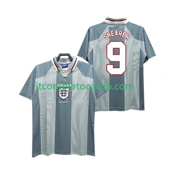 Maglia Inghilterra SHEARER 9 1996 Retro Divisa Away Manica Corta ,Uomo