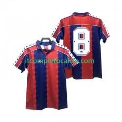 Maglia FC Barcelona 8 1992 1995 Retro Divisa Home Manica Corta ,Uomo