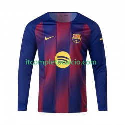 Maglia FC Barcelona Divisa Home 2025-2026 Manica Lunga ,Uomo