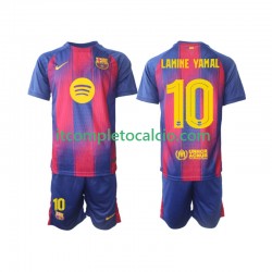Maglia FC Barcelona Lamine Yamal 10 Champions League Divisa Home 2025-2026 Manica Corta ,Bambino