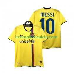 Maglia FC Barcelona Lionel Messi 10 2009 Retro Divisa Away 2008 Manica Corta ,Uomo
