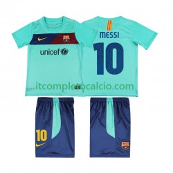 Maglia FC Barcelona Lionel Messi 10 Retro Divisa Away 2011 2010 Manica Corta ,Bambino