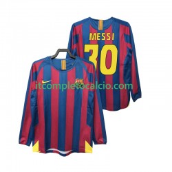 Maglia FC Barcelona Lionel Messi 30 2005 Retro Divisa Home 2006 Manica Lunga ,Uomo