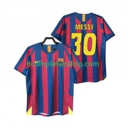 Maglia FC Barcelona Lionel Messi 30 2005 Retro Divisa Home 2006 Manica Corta ,Uomo
