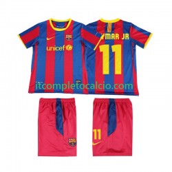 Maglia FC Barcelona Neymar JR 11 Retro Divisa Home 2011 2010 Manica Corta ,Bambino